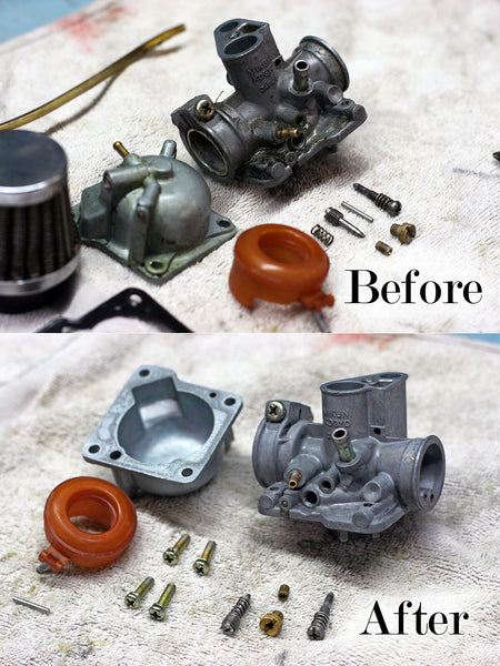 Ultrasonic Carburetor Cleaning – Thistle Moto